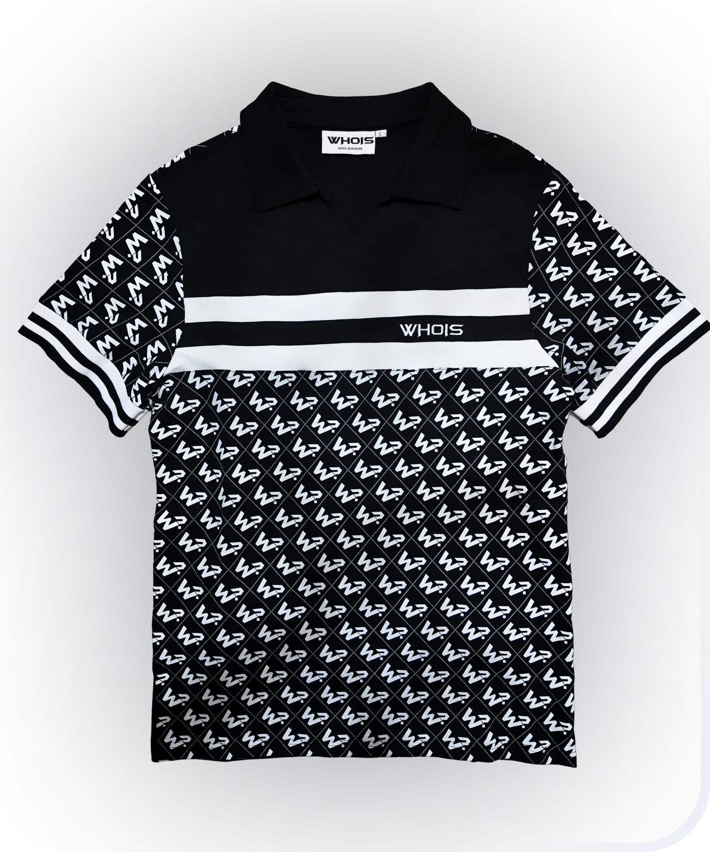 Short-sleeved monogrammed polo