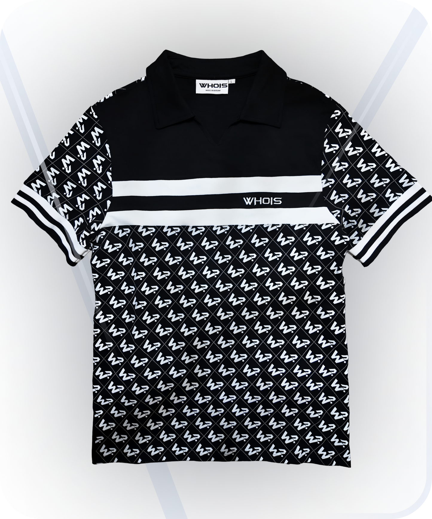 Short-sleeved monogrammed polo